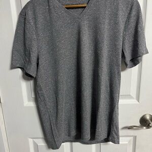 John Varvatos Charcoal V-Neck Tee
